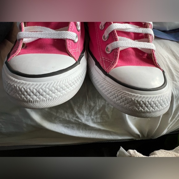 Converse All Star Chuck Taylor Hot Pink 💞Low Top Sneakers Womens 11.5 Mens 9.5 - Picture 12 of 16